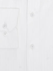 White Multi Self Striped Shirt - Luxe